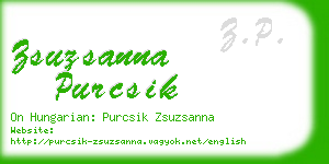 zsuzsanna purcsik business card